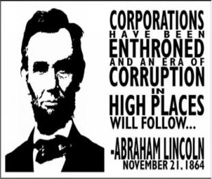 Abraham-Lincoln-Corporations-Enthroned-buzzphoto