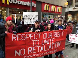 FAST-FOOD STRIKERS