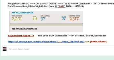 FIRESHOT - GOP 2016 CANDIDATES - 14 OF THEM SO FAR - 5-6-15