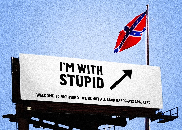 CONFEDERATE FLAG - I AM WITH STUPID