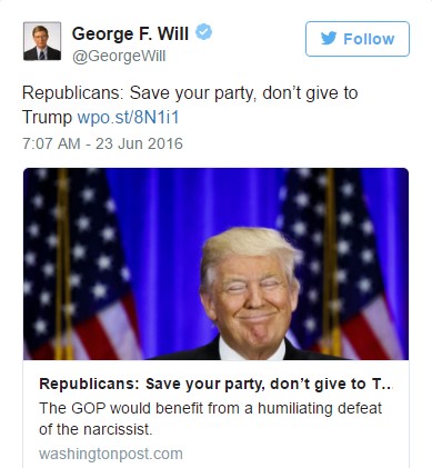 WILL --- TWITTERS --- DUMP THE TRUMP --- 6-25-16