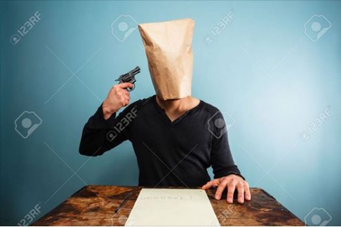 TRUMP SUPPORTERS --- WEAR PAPER BAGS OVER THEIR HEADS --- 11-8-16